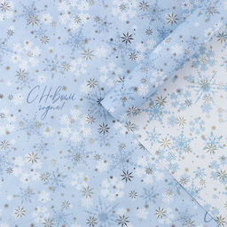 Цена за 10 шт. Упаковочная бумага двухсторонняя крафтовая «С Новым годом!», 70×100 см