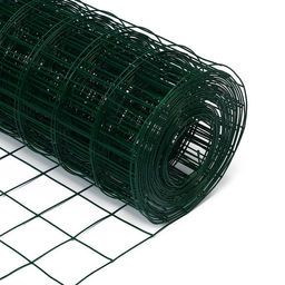Сетка сварная с ПВХ покрытием, 10×1.5 м, ячейка 50×50 мм, d=1 мм, металл, Greengo