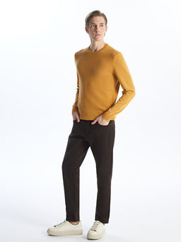 Bisiklet Yaka Erkek Triko Kazak