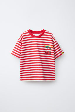 CAMISETA ESTAMPADO RAYAS CEREZAS SMILEYWORLD ® / rayas - Zara фото 2