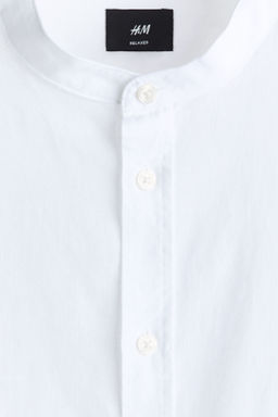 Camisa en mezcla de lino Relaxed Fit - H&m фото 5