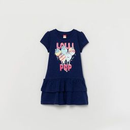 CRB wear/CWKG 62965-41 Платье для девочки, темно-синий/Ex.Cherubino  фото 4