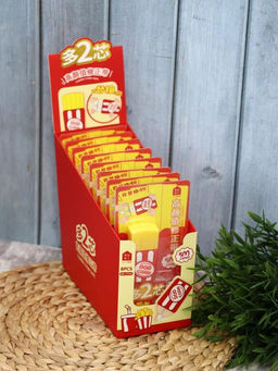 Корректор "French fries", red + 2 сменных блока, шоу-бокс 8 шт.