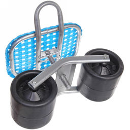 Стул садовый на колесах для прополки и работы в саду 35*47*14см с поворотным механизмом(360), цвет синий