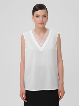 Блузка с кружевом - Stilla фото 3