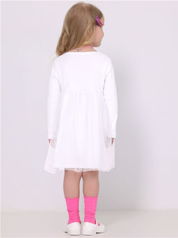 Платье Апрель из хлопка с лайкрой белое фото 5