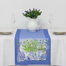 Цена за 2 шт. Дорожка на стол Этель Прованс, 40?145 см, 100% хлопок, саржа 190 г/м?, сиреневая