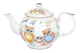 Чайник 1,1 л 24*14*15 см Совушки NEW BONE CHINA