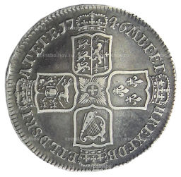 1/2 кроны 1746 года Великобритания  Георг II