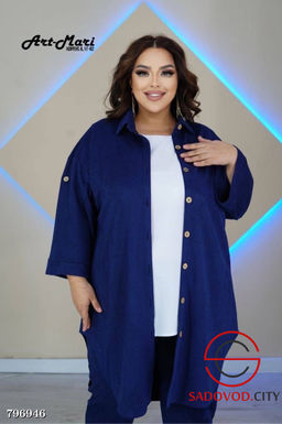 Костюм-тройка Ромашка из микро-вельвета - Bruno фото 6