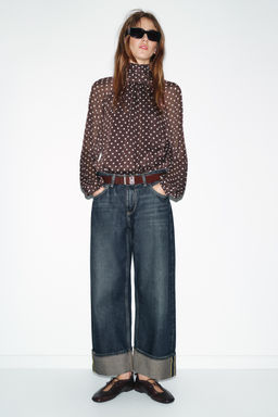 POLKA DOT BLOUSE WITH BOW - Zara фото 11