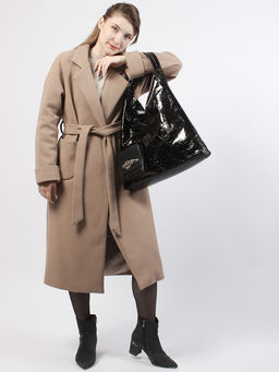 LACCOMA сумка Q6158-L-черный натуральная кожа полиэстер  фото 8