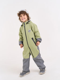 Комбинезон Softshell демисезонный Фисташка - Bungly фото 2