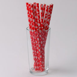 Трубочки для коктейля Снежинки, набор 12 шт. - Страна карнавалия фото 3