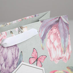 Пакет крафтовый квадратный With love, 22 22 11 см - Дарите счастье фото 3