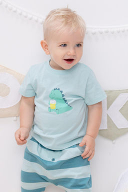 КР 302053/морозный шалфей фуфайка (футболка) д/мал яс