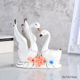 Фигурка Лебеди 6х13х10 см / ST-0258 /уп 60/