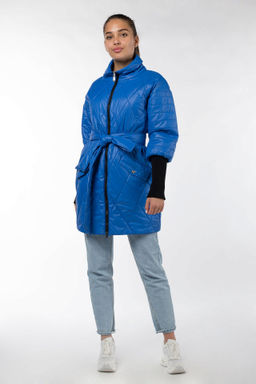 04-1762 Куртка демисезонная (Синтепон 150) пояс - Империя пальто фото 9