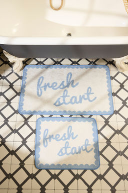 Trendyolmilla Home 2li Bask?l? Kayd?rmaz Tabanl? Banyo Paspas Seti TPHSS25BPS00006 фото 2