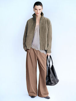 Beli Fermuarl? Geni? Pa?a Kad?n Pantolon