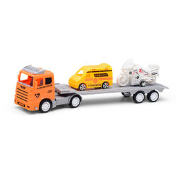 Автовоз с мотоциклом и машиной, под колпаком