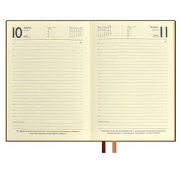 Ежедневник датированный 2024 ESCALADA, А6+, 176 л., арт. 63811/ 15 ГОУТСКИН КОРИЧНЕВЫЙ  фото 9