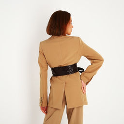 Пояс-кушак, ширина 8.5 см, цвет коричневый - Simaland фото 6