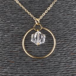 Кулон на цепочке из Горного Хрусталя