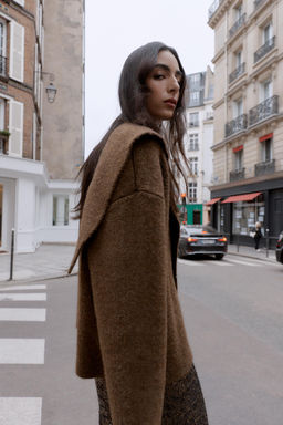 CARDIGAN WITH SCARF DETAIL - Zara фото 4