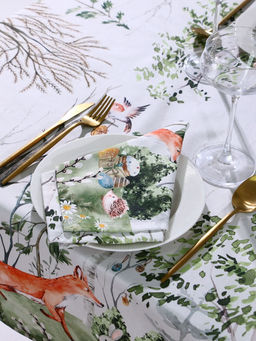 Набор кухонный «Этель. Лесная сказка»: скатерть 148×112±2 см с ГМВО, салфетка 40×40 см - 4 шт.