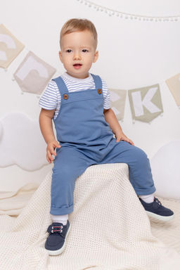 КР 6466/синяя волна полукомбинезон д/мал яс