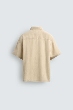 CAMISA ESTRUCTURA LAVADA / Crudo medio - Zara фото 9