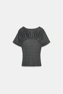 GATHERED NUMBER T-SHIRT - Zara фото 13