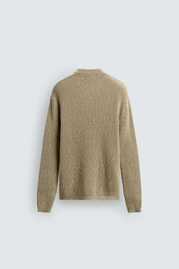IRREGULAR TEXTURED V-NECK JUMPER - Zara фото 8