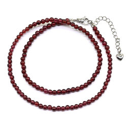 Чокер женский из граната шарик 3мм, 40см Радуга камня