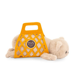 Мягкая игрушка "Кот Барсик в сумке бежевый", 56 см B1003/56