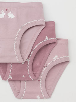 К 1978-3уп/морозная вишня,розовый лед,зайки Ал, набор трусы/ уп