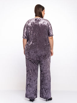 Вечерний бархатный костюм KO42911PUR64 - Артесса фото 7