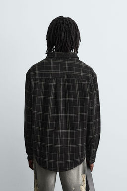 CHECK OVERSHIRT - Zara фото 3