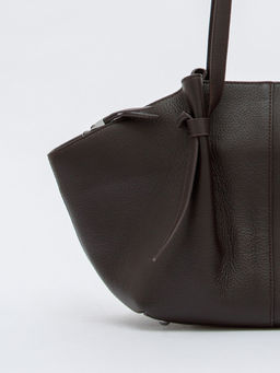 Сумка женская кожаная 2394-1Y coffee Polina&Eiterou