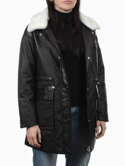M24-096 BLACK Куртка демисезонная женская (100 гр. холлофайбер) - Fashion фото 6