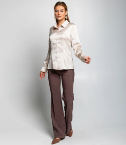 Блуза #ОКТ025022, светло-бежевый - Dommod фото 4