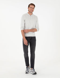 Siyah Slim Fit Jean Pantolon