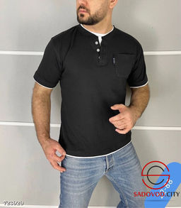 Футболка мужская однотонная