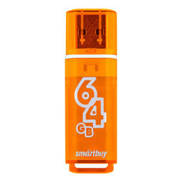 Флеш-накопитель 64Гб "Smartbuy Glossy series" Orange (SB64GBGS-Or)