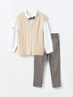 Erkek Bebek Y?lba?? Temal? 3l? Tak?m