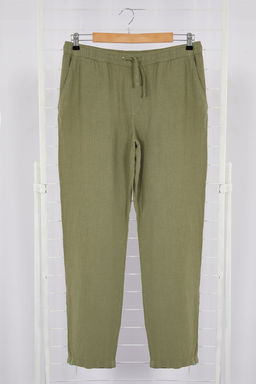TRENDYOL MAN Premium Gri %100 Keten Straight Fit Lastikli Beli Baglamal? Pantolon TMNSS24PL00018 - Trendyolmilla фото 33