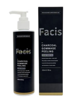 Гоммаж-пилинг для лица с углем - Facis Charcoal Gommage Peeling, 200 мл