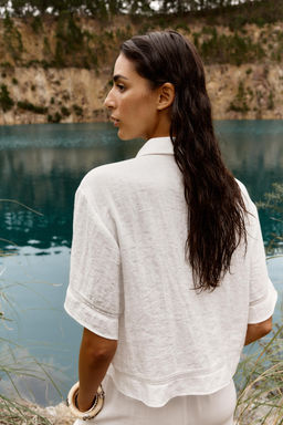 HEMSTITCH SHORT SHIRT - Zara фото 15