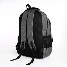 Рюкзак молодёжный на молнии, 4 кармана, цвет серый - Simaland фото 2